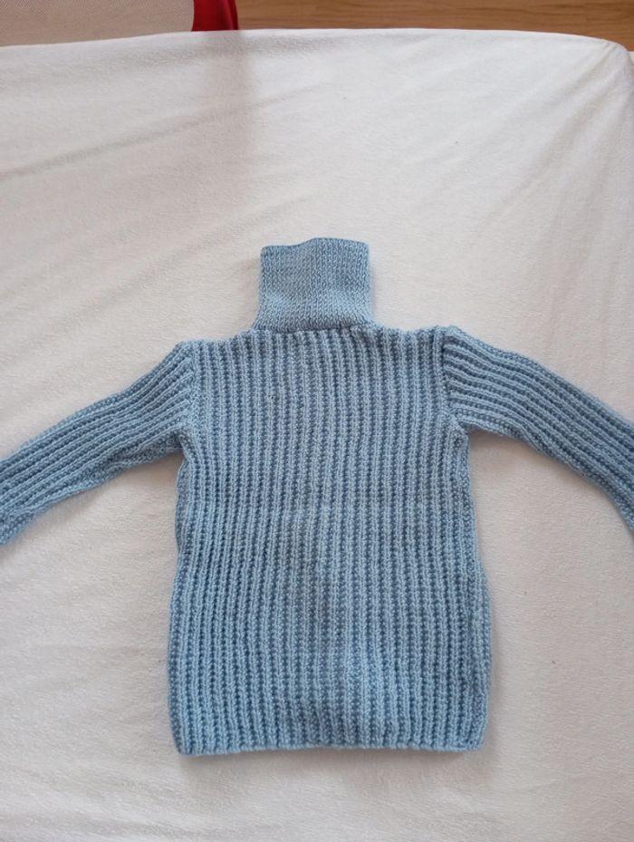 Pull en laine fait main taille 2 - 3 ans - photo numéro 4