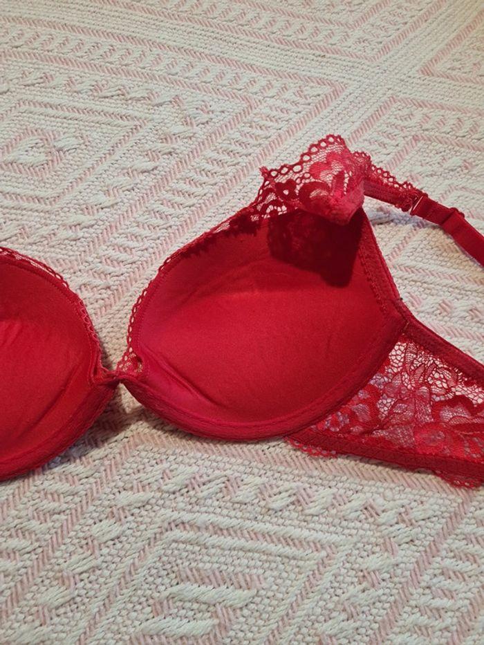 Soutien gorge rouge corail 90B - photo numéro 10