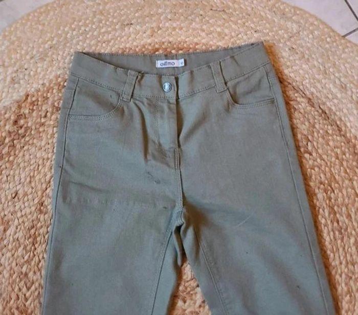 Pantalon réglable vert 10 ans fille - photo numéro 2