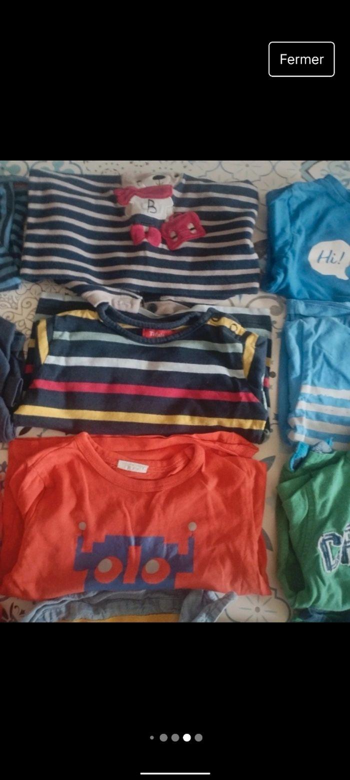 Lot de 18 t-shirts manches longues 18mois tbe garçon - photo numéro 6