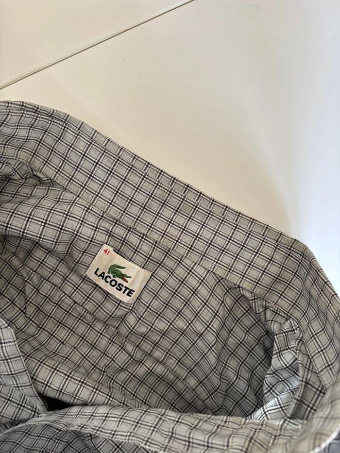 Chemise à carreaux Lacoste 41 - photo numéro 8