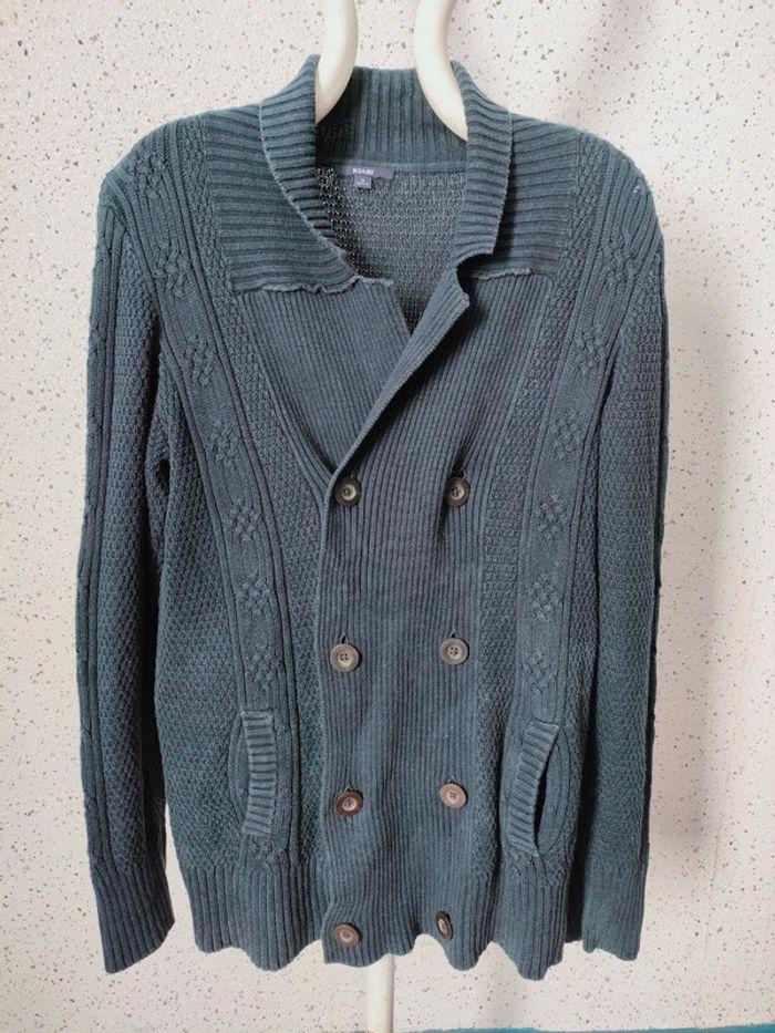 Gilet / cardigan homme bleu marine - photo numéro 1