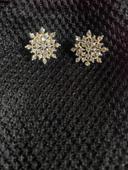 Boucle d’oreilles fantaisie flocons de neige