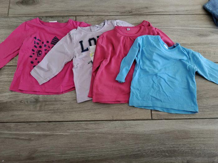 Lot de 4 t shirts 18 mois fille - photo numéro 1