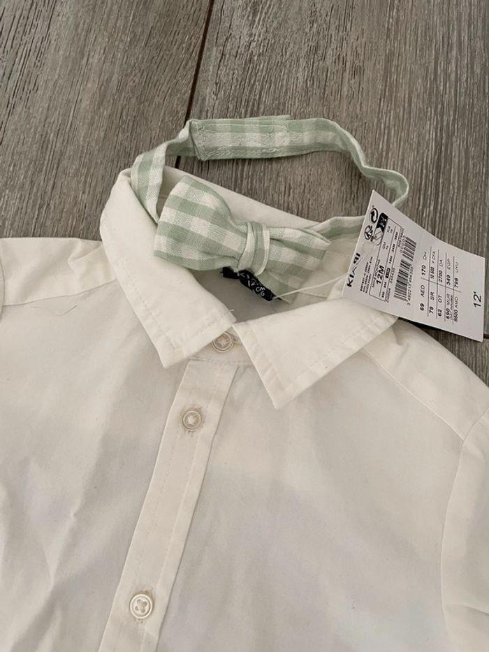 Chemise blanche noeud papillon - photo numéro 2