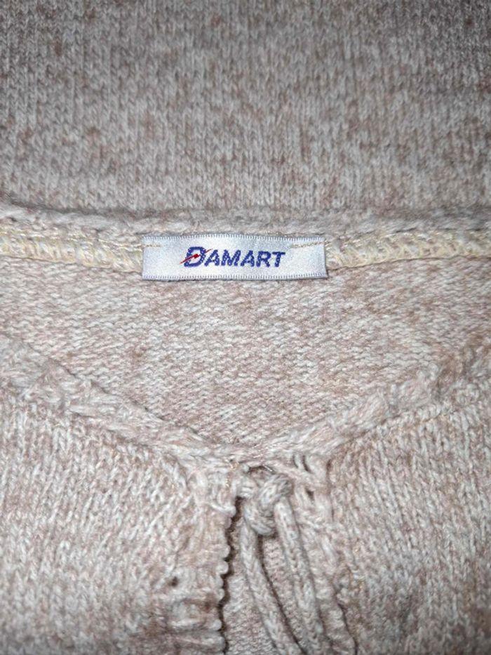 Pull hiver beige - Damart - manches 3/4 - photo numéro 9