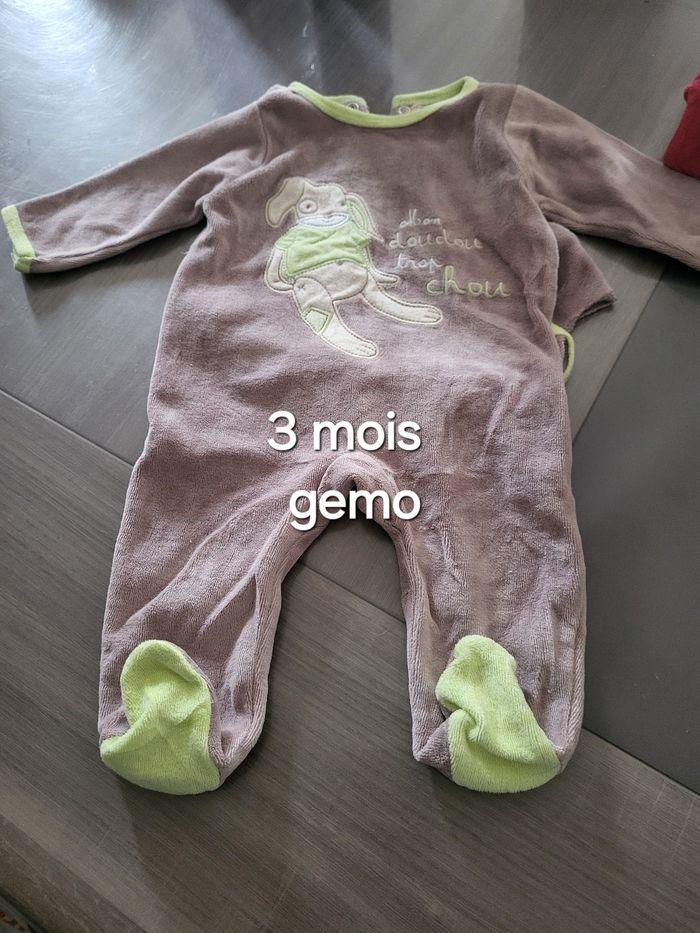 Lot 8 pyjamas babygros garçon 3 mois - photo numéro 3