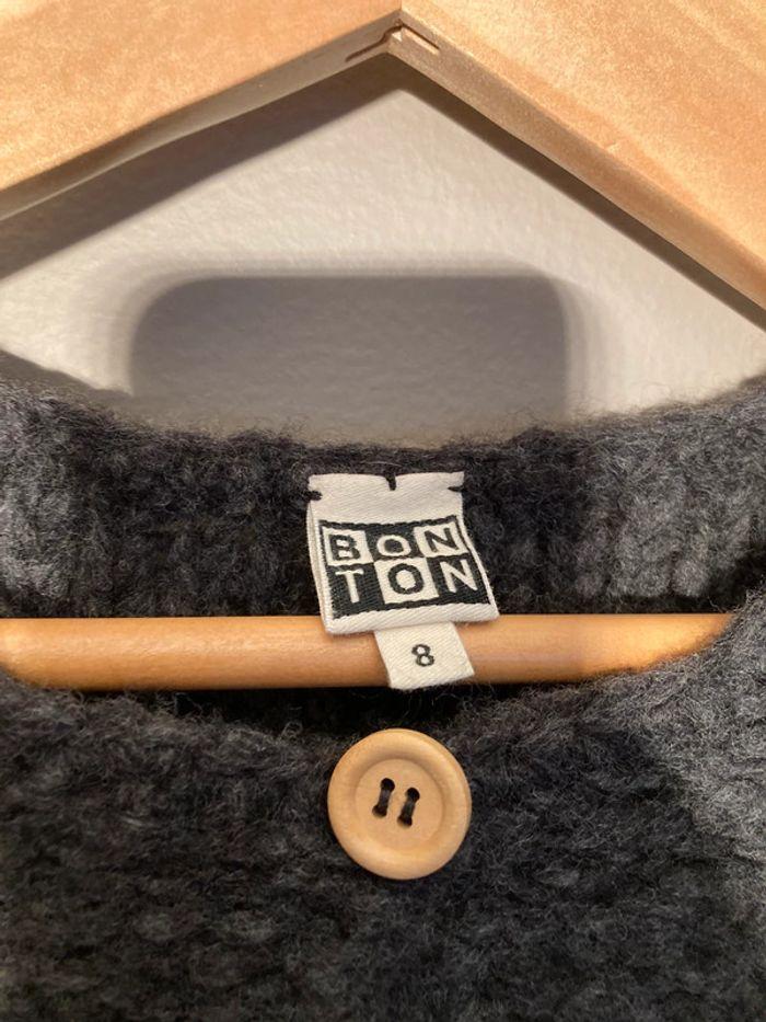 Bonton pull gris foncé 8 ans - photo numéro 4