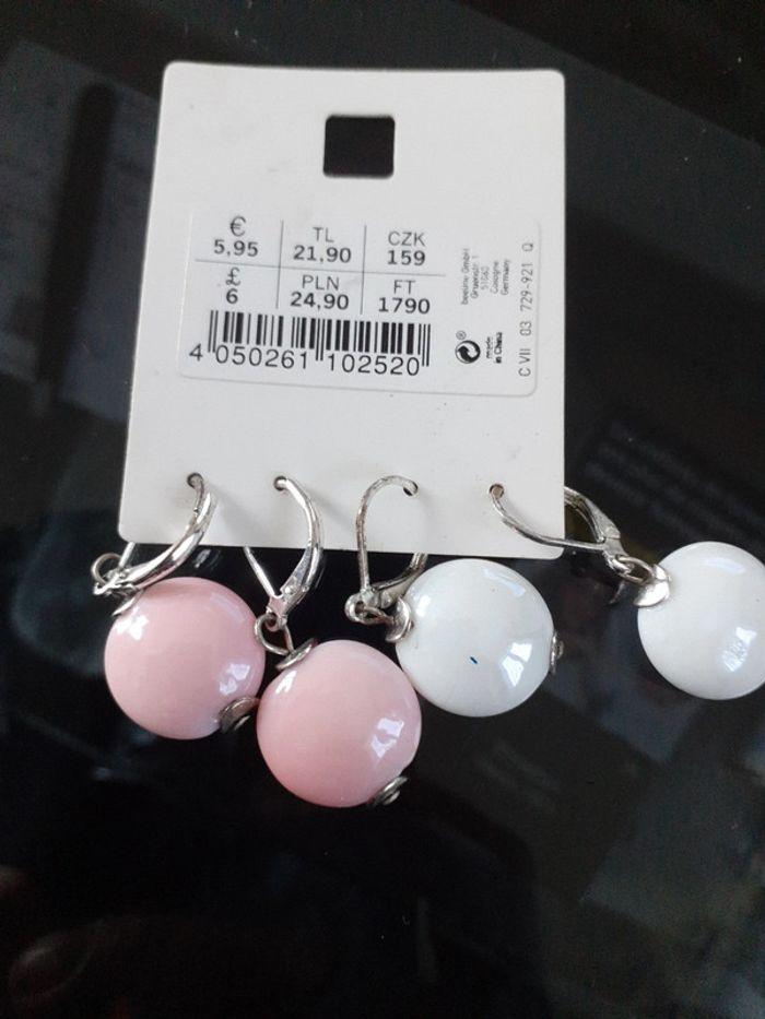 Lot de 2 paires de boucles d'oreilles - photo numéro 4