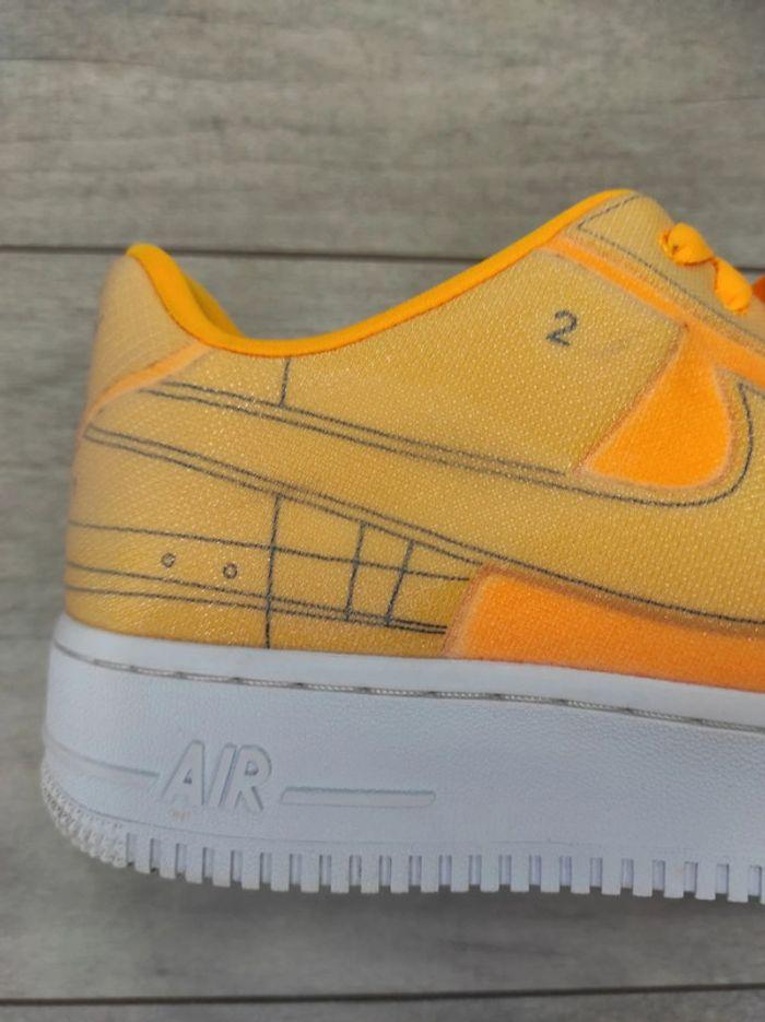 Nike Air Force 1 low Blueprint Laser Orange pointure 41 comme neuves - photo numéro 7