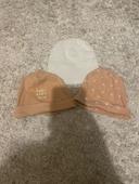 Lot de 3 bonnets naissance