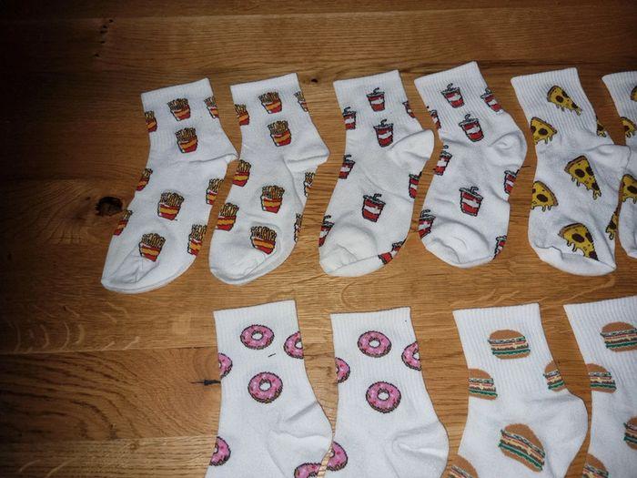 5 paires de chaussettes fast food 38/39 - photo numéro 2