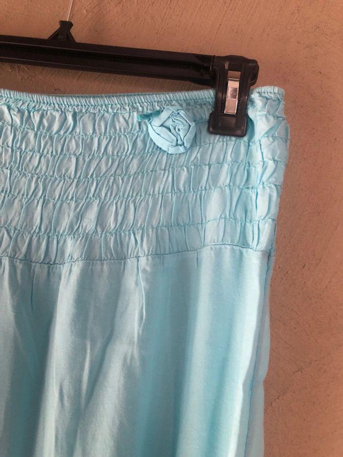 Combi short bustier bleu turquoise taille 36 - photo numéro 2