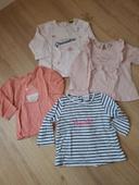 Lot de 4 t-shirt en coton manches longues