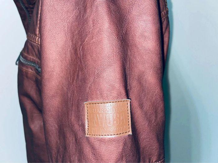 Blouson simili cuir  marron - 176 - photo numéro 11