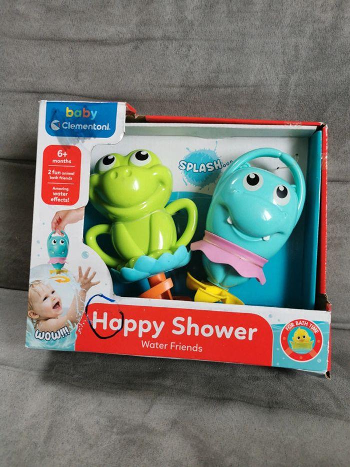 Jeu de bain baby Clementoni Happy shower water friends splash animaux grenouille - photo numéro 1