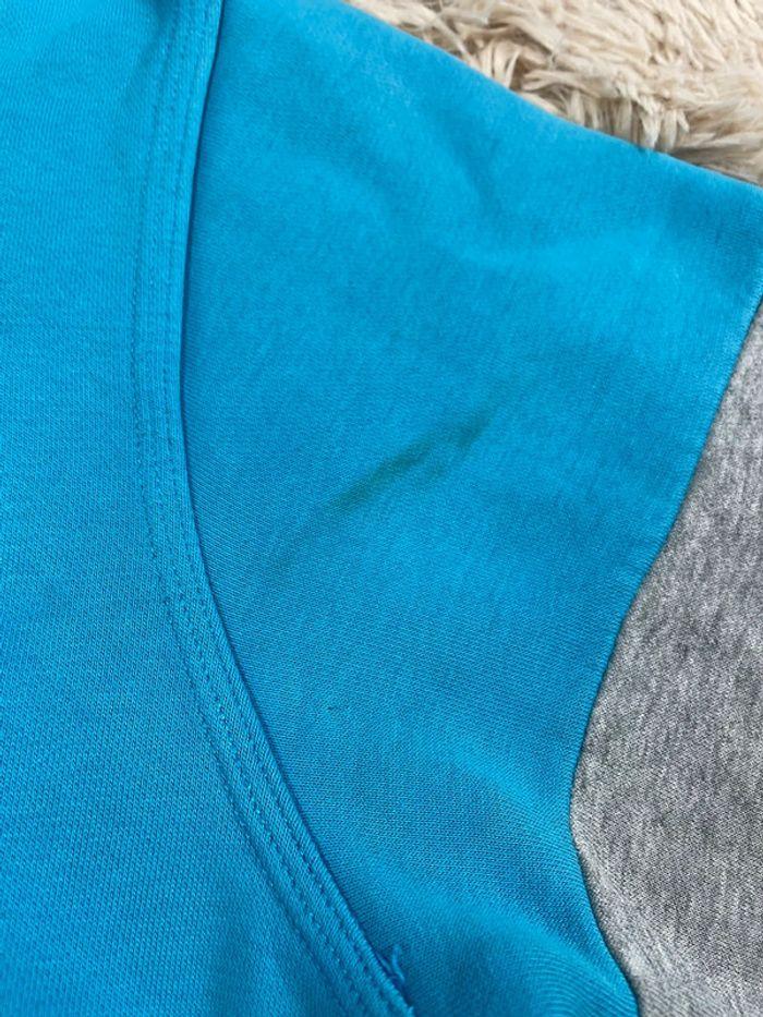 Sweat capuche nike gris et bleu taille S - photo numéro 3