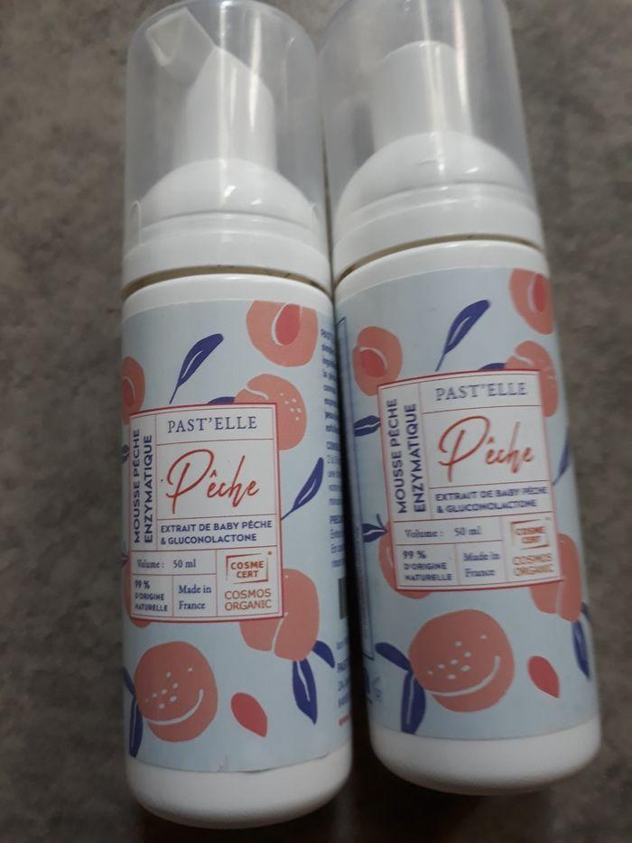 Pastelle mousse  de pêche enzymatique  exfoliant douce  à la pêche   bio 2x50ml=100ml