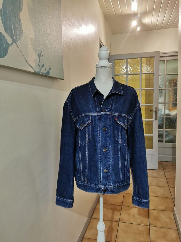 Veste jeans Levi's taille xl bleu used automne hiver - photo numéro 1