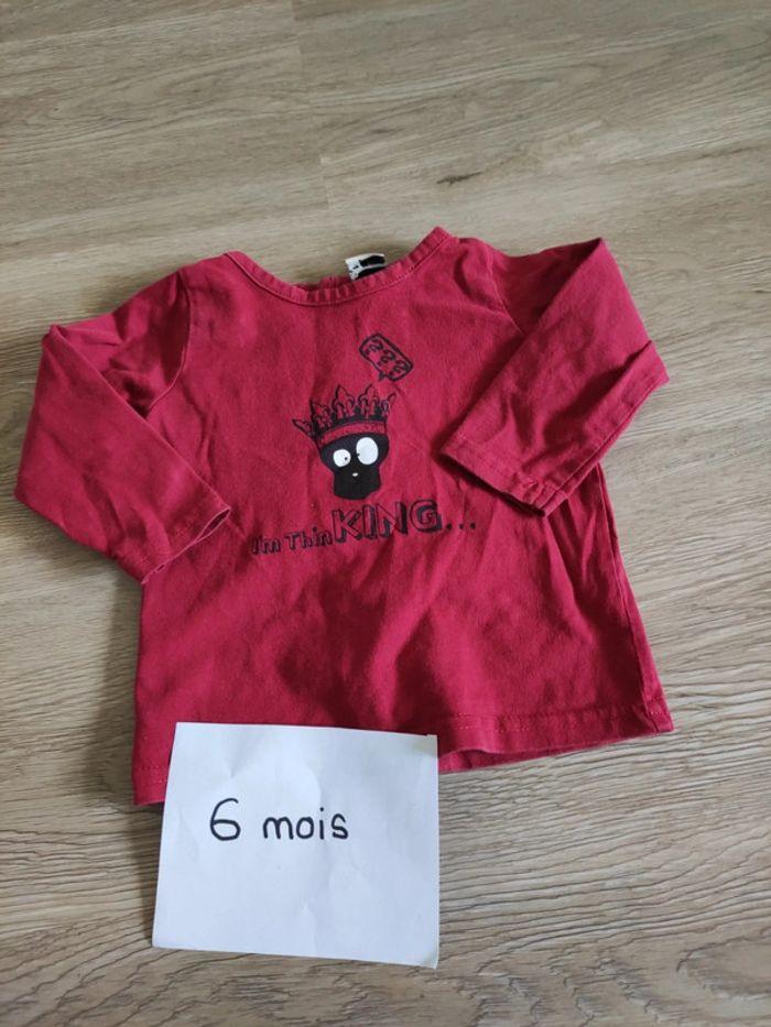 T shirt manches longues 6 mois - photo numéro 1