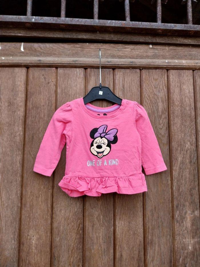 Tee-shirt manche longue Disney 3.6 mois - photo numéro 1