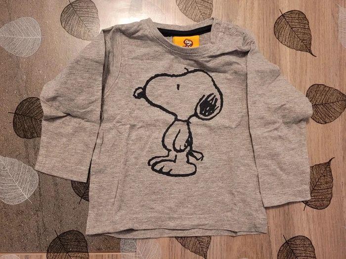 Tee-shirt manches longues snoopy 18 mois