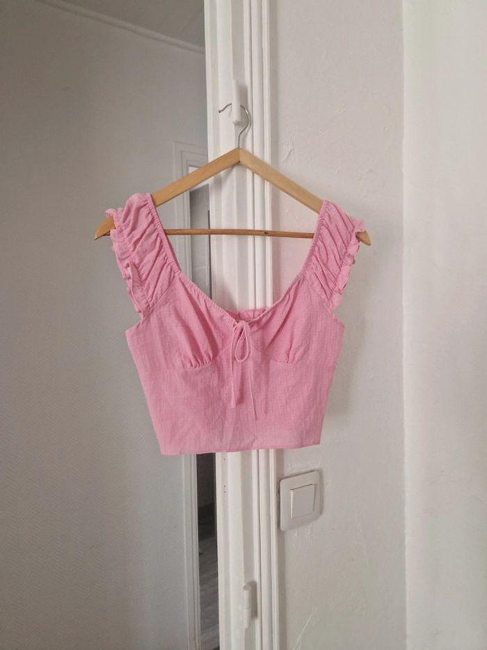 Crop top primark rose - photo numéro 3