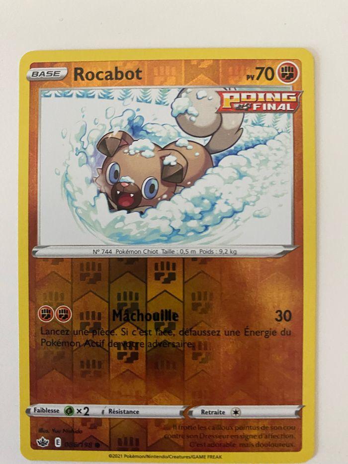 Carte Pokémon rocabot reverse épée et bouclier neuf - photo numéro 1