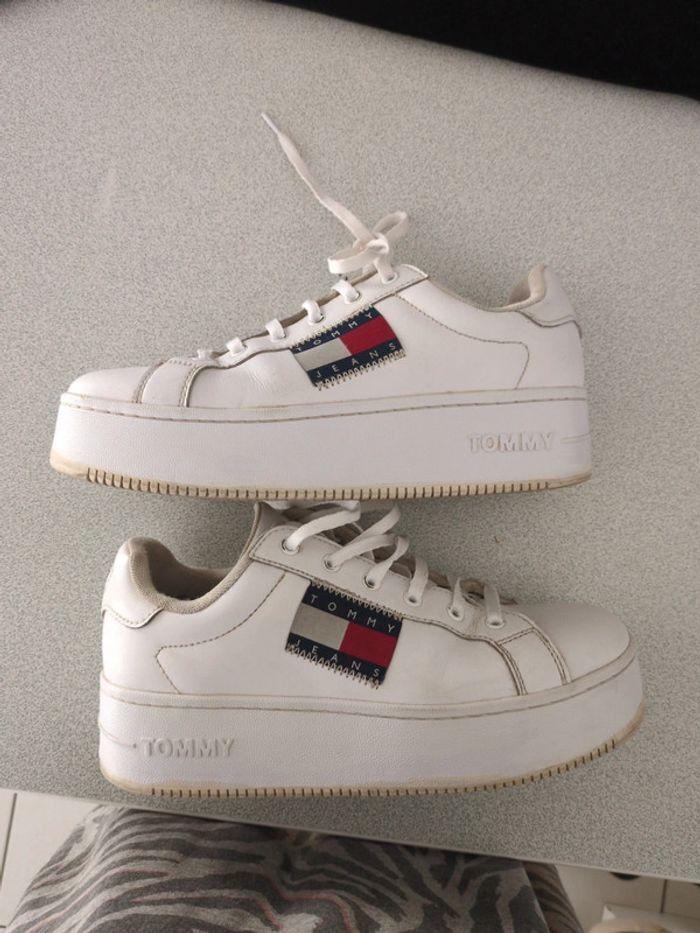 Baskets cuir Tommy Hilfiger 39 - photo numéro 8