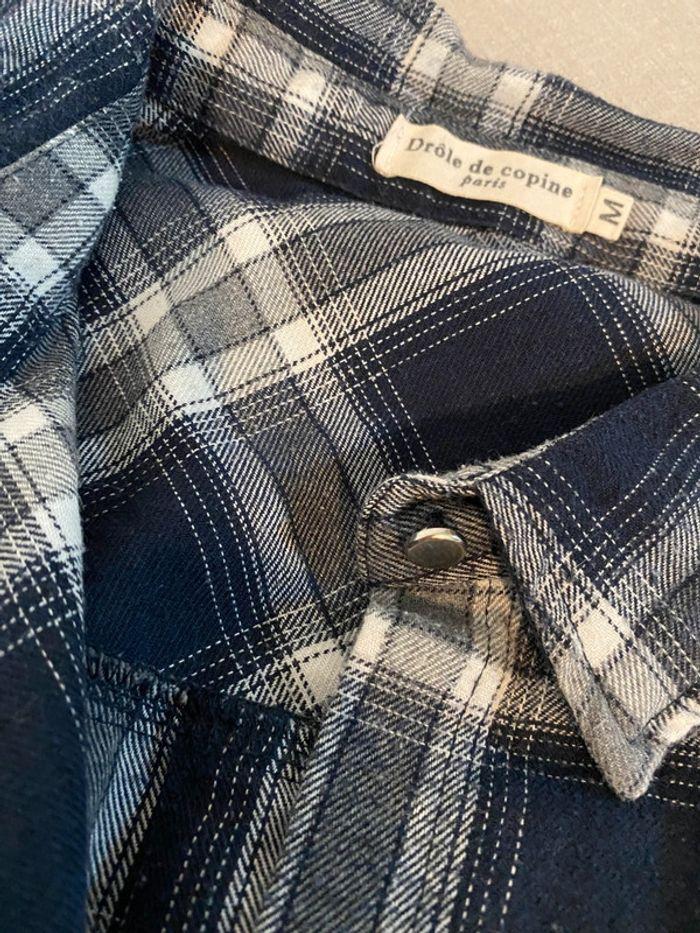 Chemise carreaux avec patch oversize - photo numéro 3