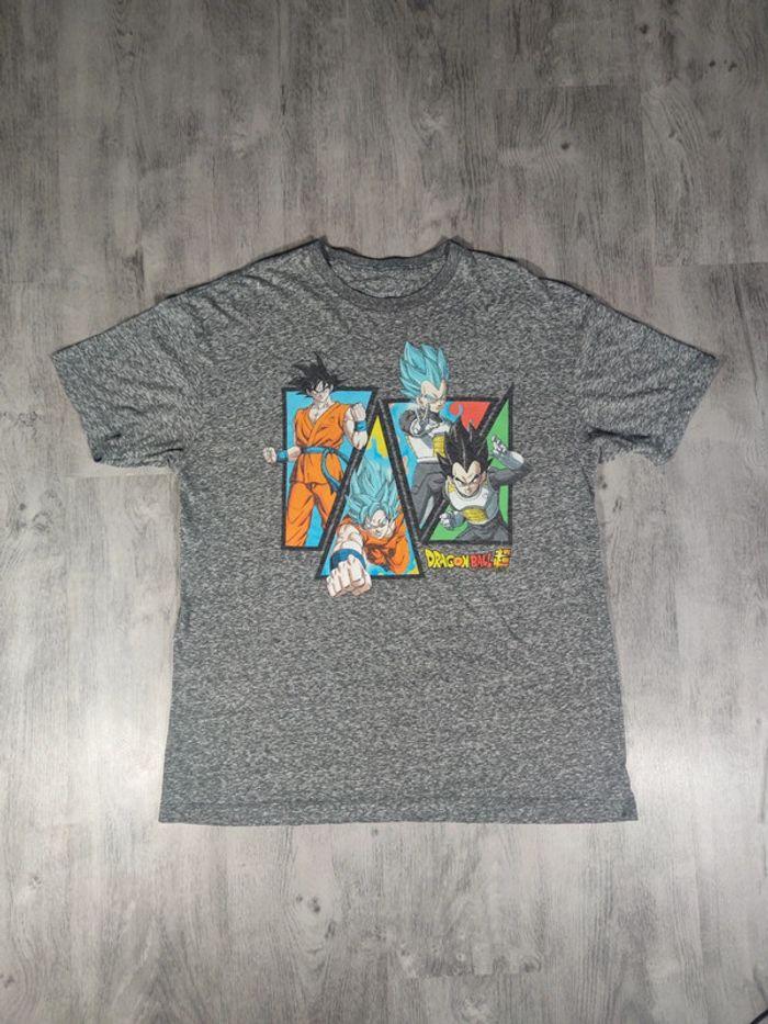 T-shirt Licence Dragonball Z Vintage Gris Taille XL Homme - photo numéro 1