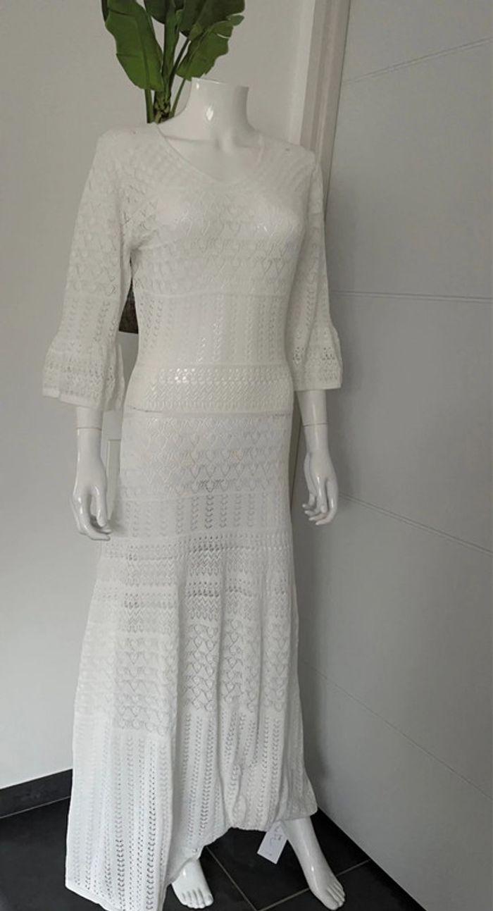 Robe longue en tricot cache maillot - photo numéro 3