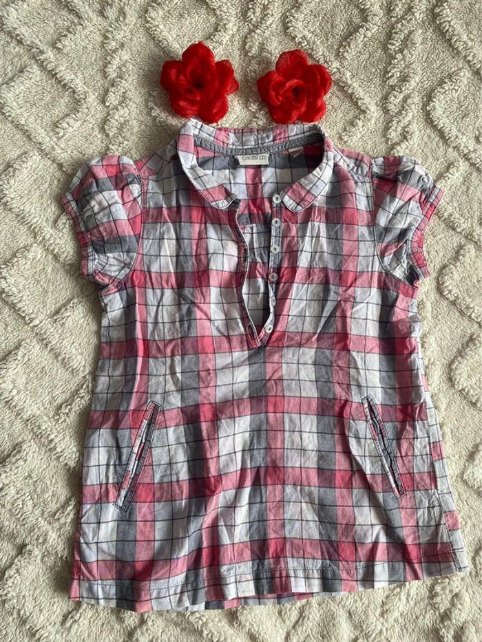 Jolie chemise manche courte fille taille (4ans) - photo numéro 1