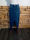 Longue jupe jeans fendue