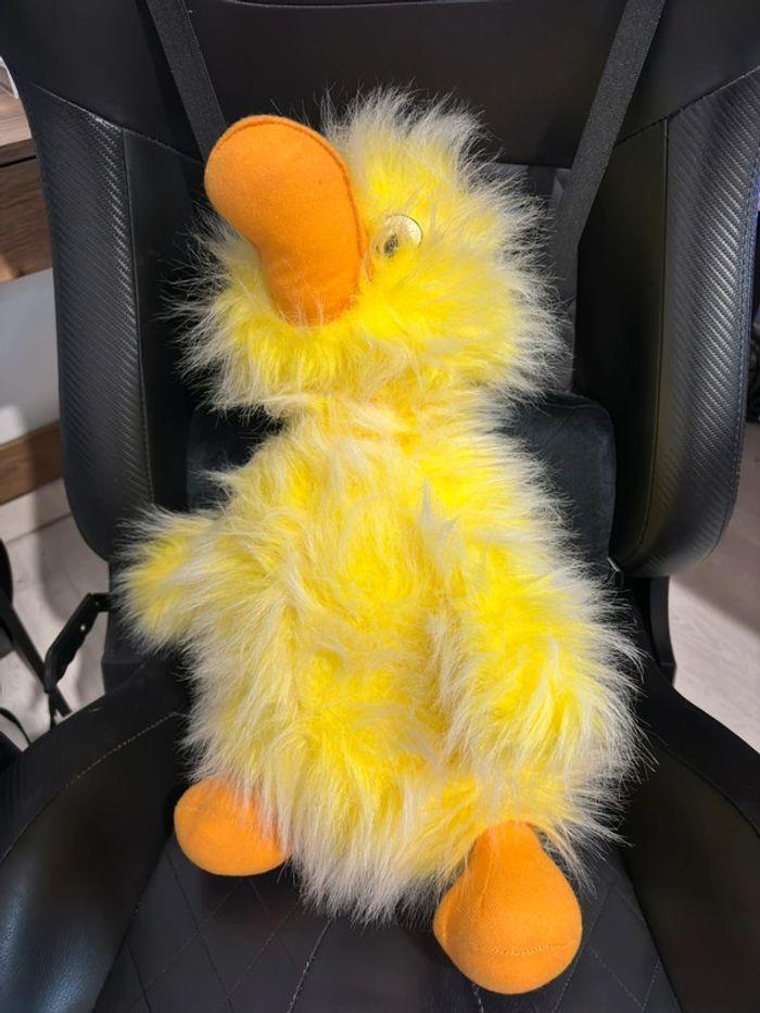 Grande peluche canard oiseau animal jaune Ajena - photo numéro 2