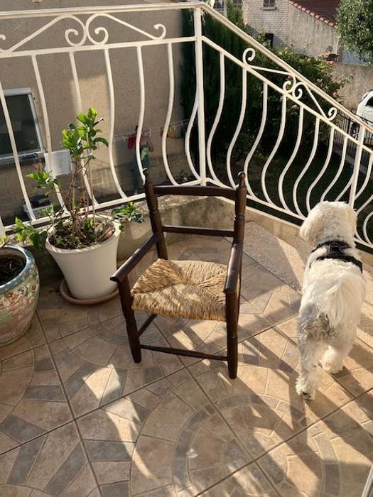 Chaise en bois enfant avec accoudoirs - photo numéro 3