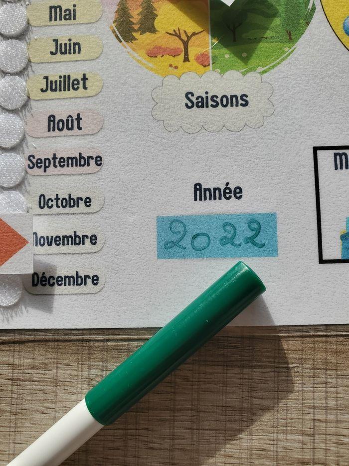 Calendrier perpétuel semainier montessori autisme - photo numéro 4