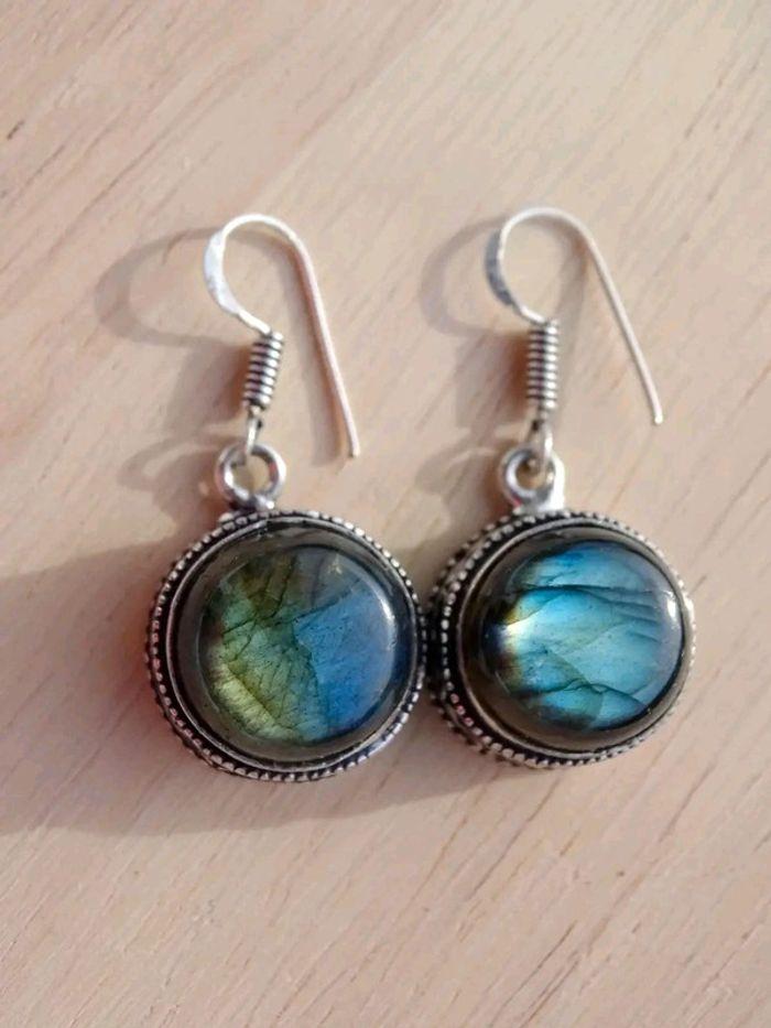 Boucles d'oreilles Labradorite - photo numéro 4