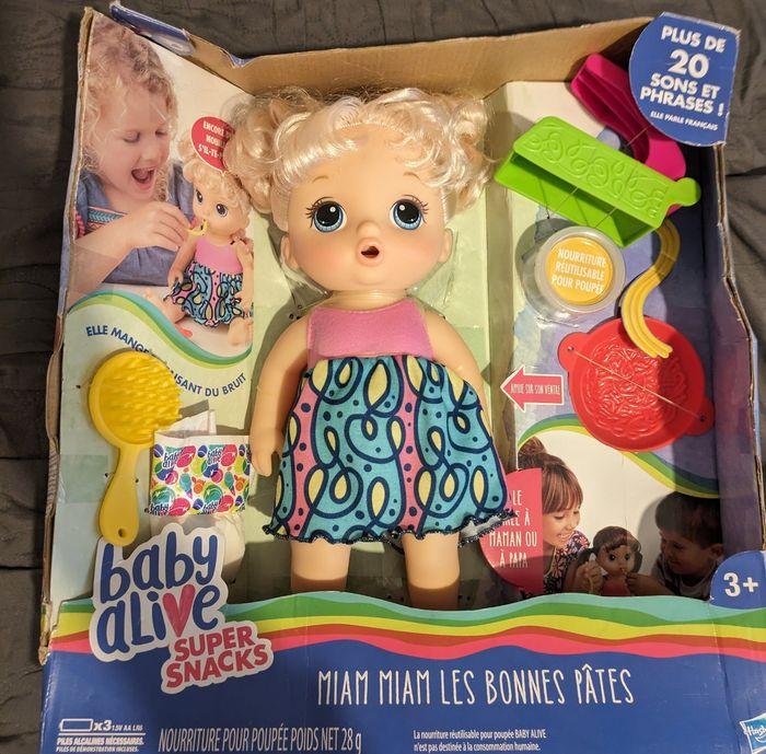 Poupée baby alive miam les bonnes pâtes neuf - photo numéro 2