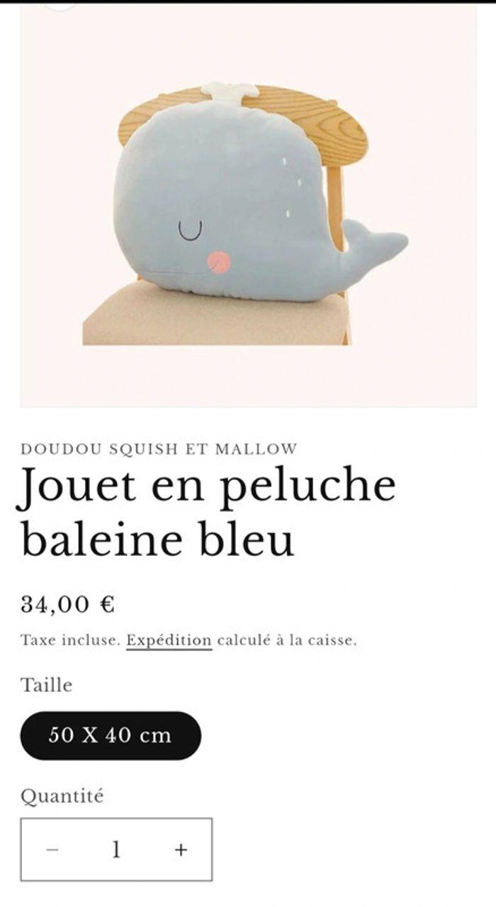 Peluche baleine - photo numéro 3