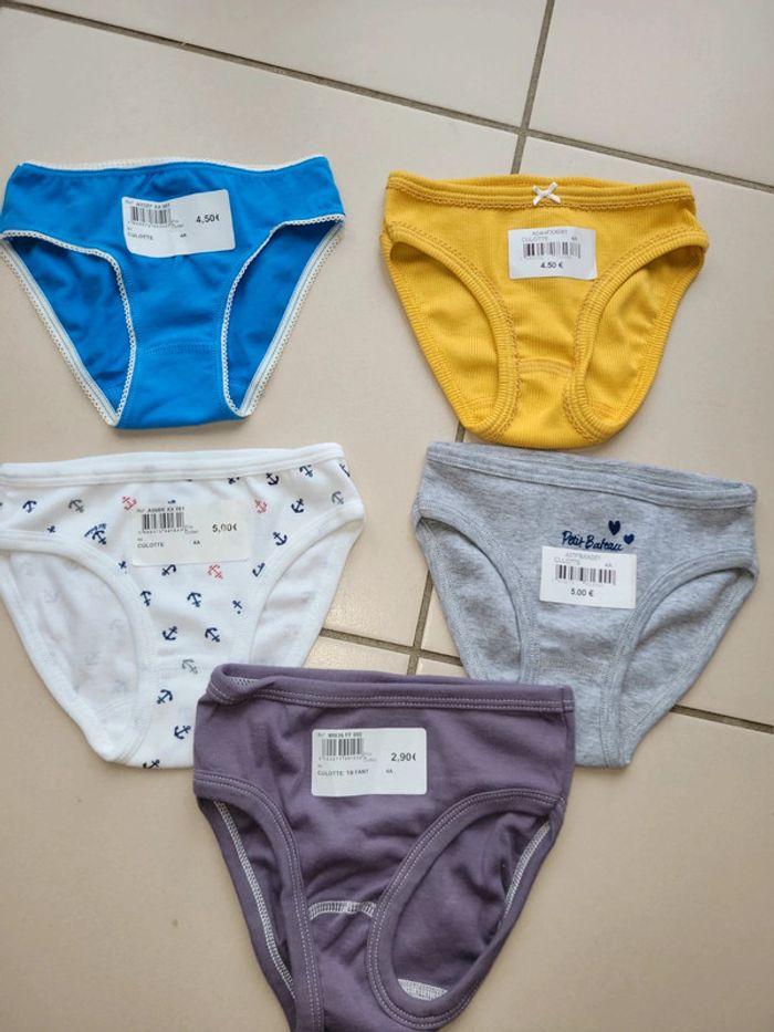 5 culottes fille petit bateau - photo numéro 1