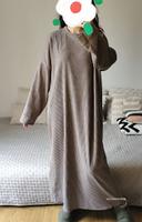 Abaya côtelée