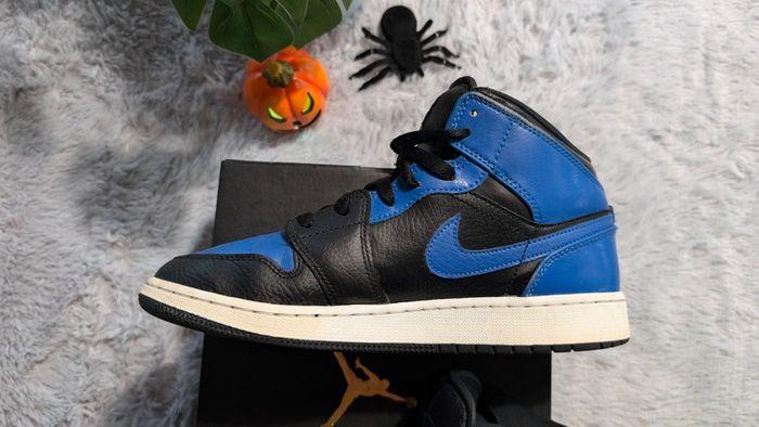 Nike Air Jordan 1 Mid Bleu Royal Taille 38.5 - photo numéro 5