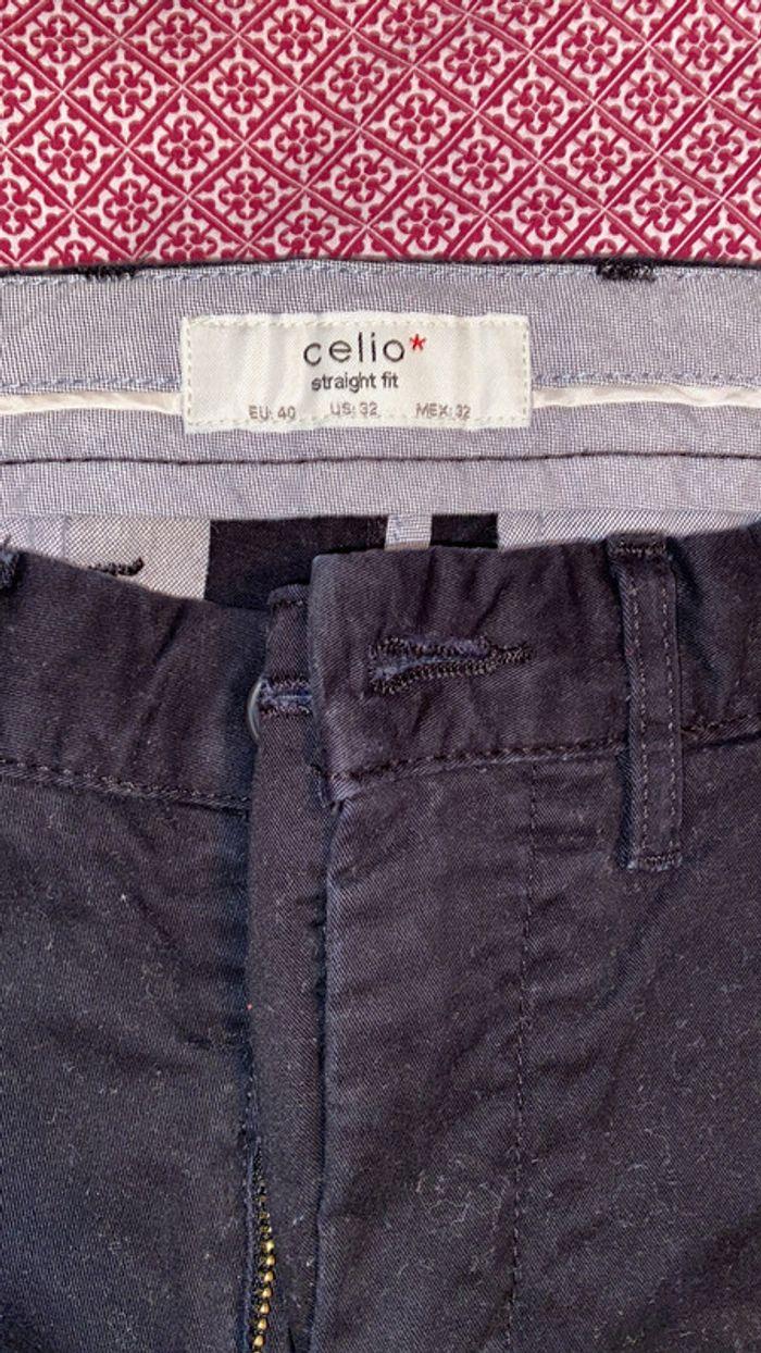 Pantalon chino celio noir taille 40 - photo numéro 2