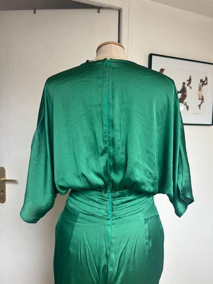 Combinaison verte Camaïeu en taille 34, neuf , tenue chic, mariage et soirée - photo numéro 4