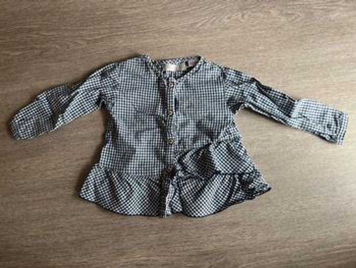 Blouse à carreaux Zara 2/3 ans - photo numéro 1