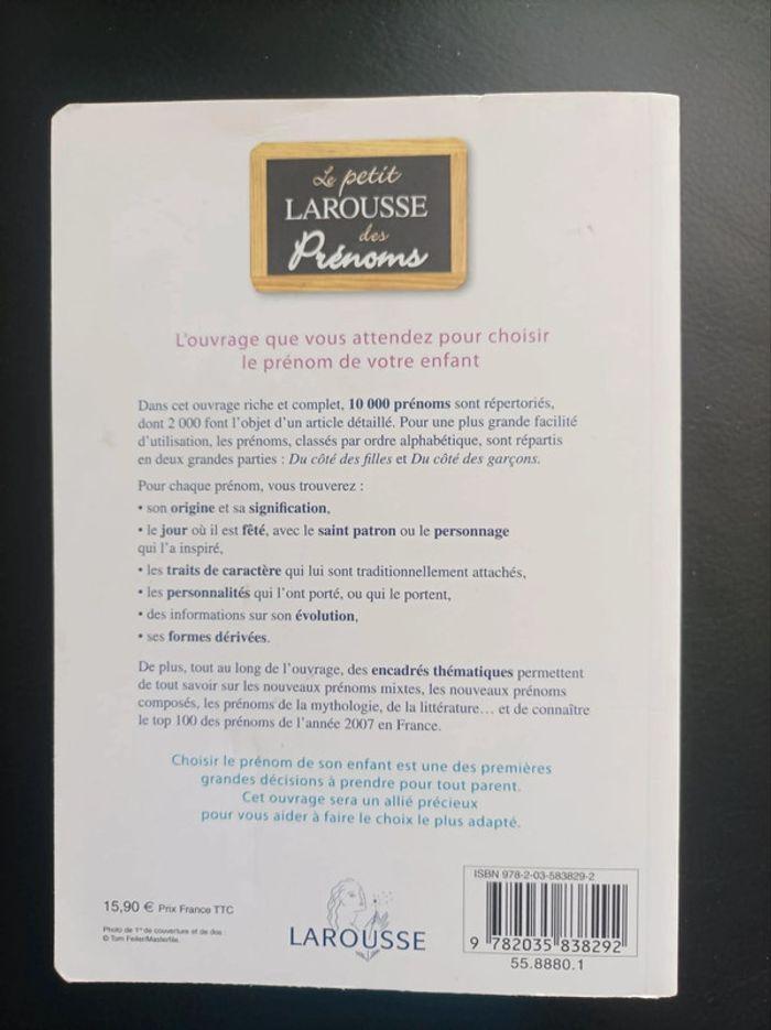 Le petit Larousse des prénoms - photo numéro 2