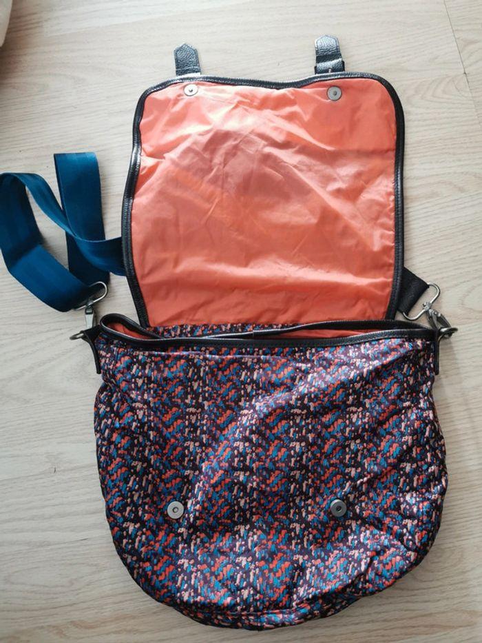 Sac à main bandoulière femme Bensimon violet et orange - photo numéro 2