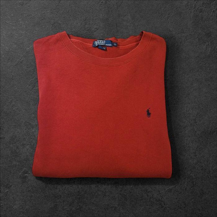 Sweat POLO Ralph Lauren Rouge Taille Xl Logo Brodé - photo numéro 2