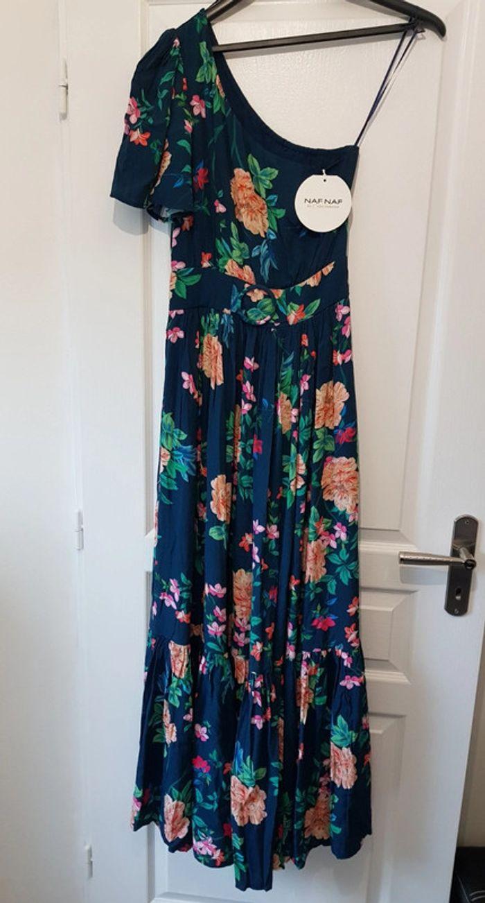 Superbe robe longue imprimé fleuri Naf Naf T34 neuve avec étiquette prix d'achat 129€ - photo numéro 1